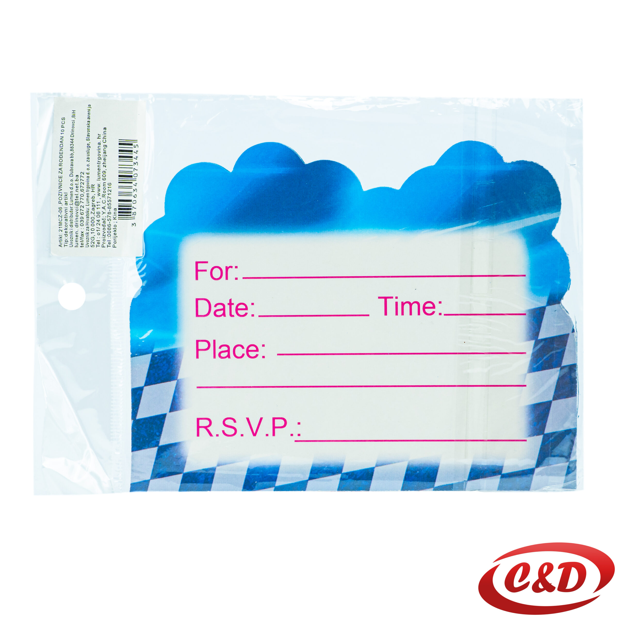 Pozivnice; Cars - Slika 2