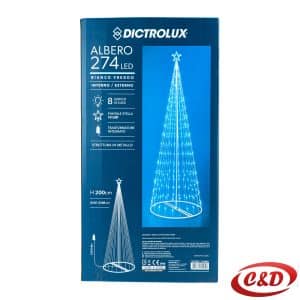 Lampice; LED; Drvce sa postoljem; 200 cm; Bijela