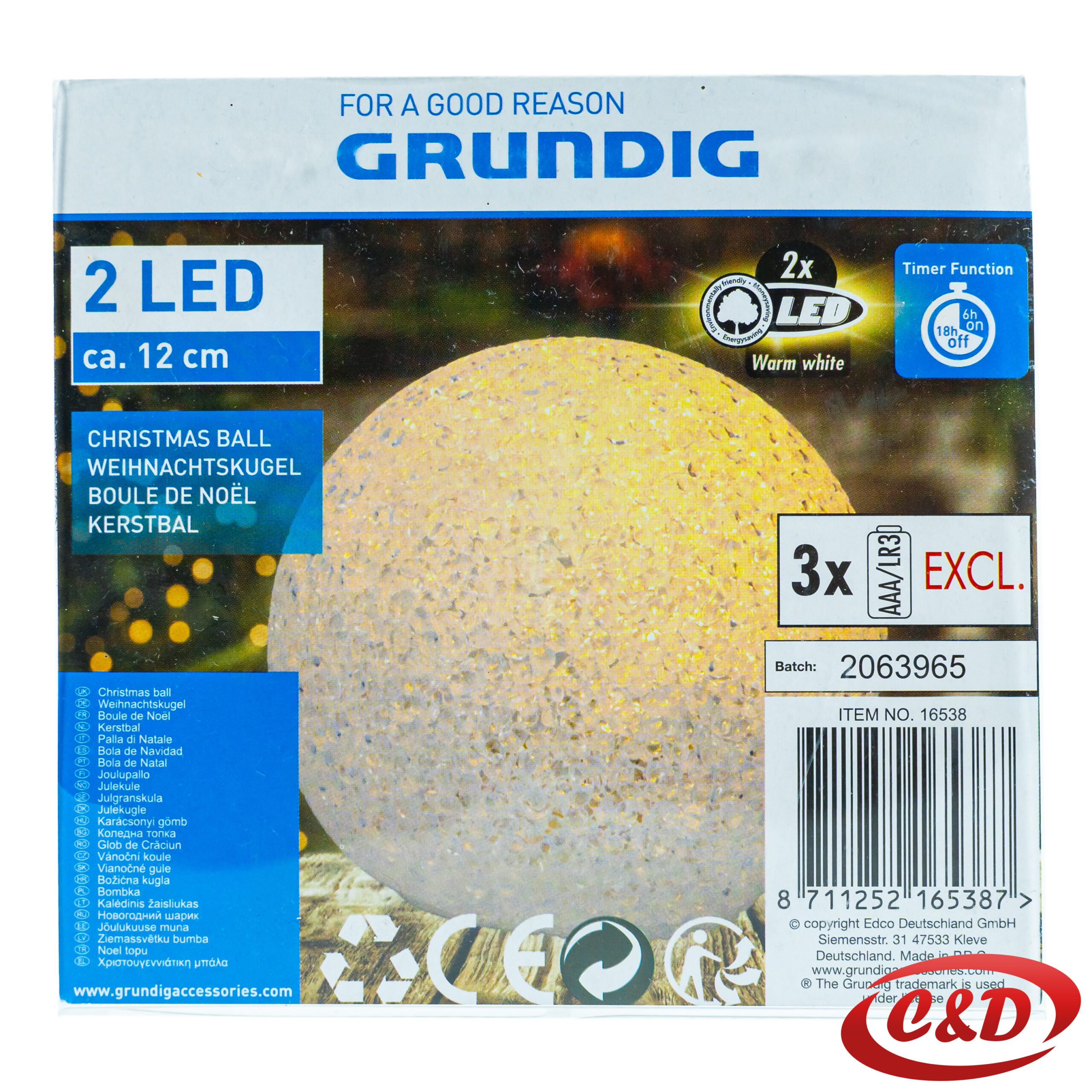 Kugla; LED; Toplo Bijela - Slika 2