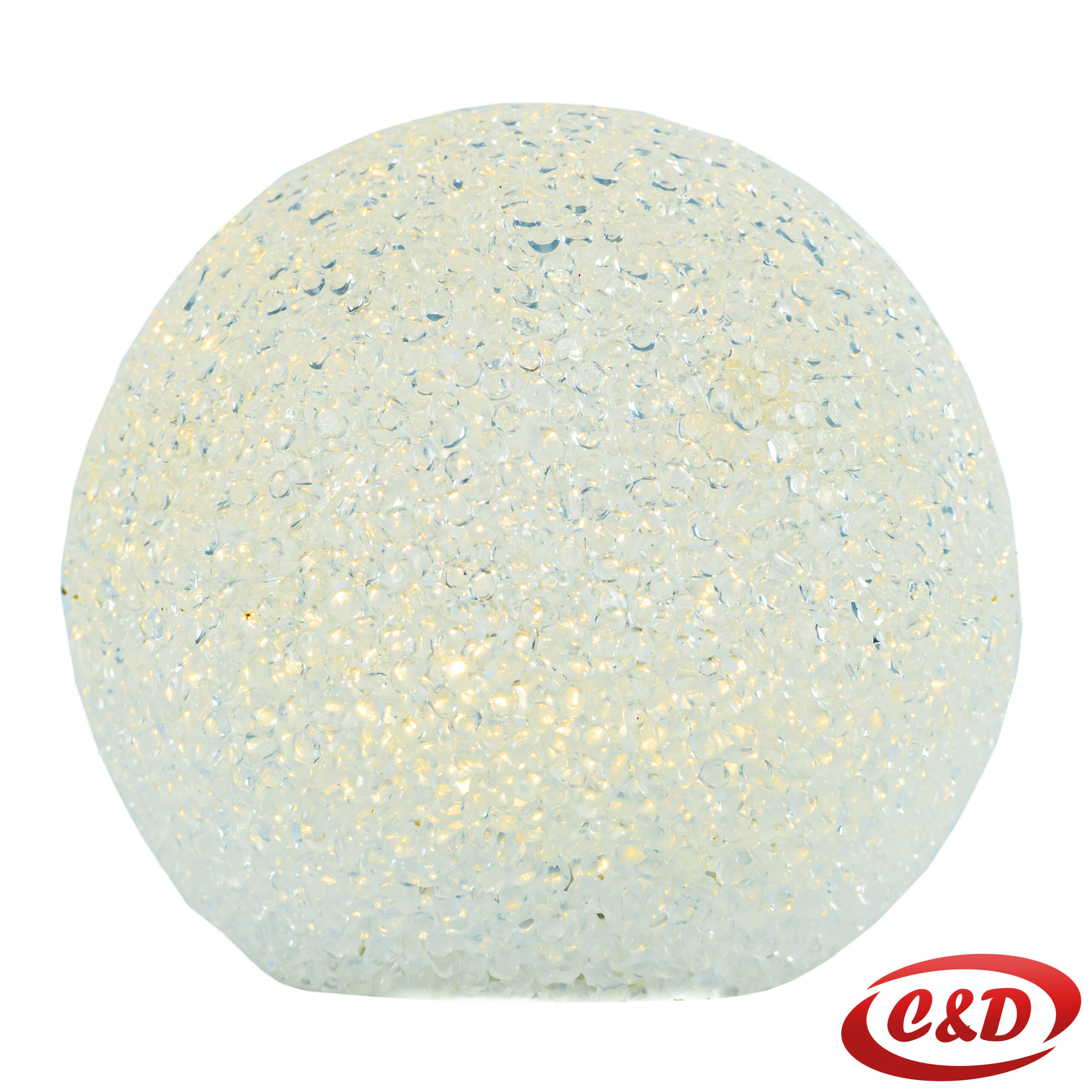 Dekorativna LED svjetleća kugla promjera 12 cm s toplim bijelim svjetlom, baterijsko napajanje