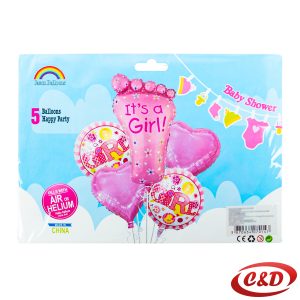 Balon set; It's a girl