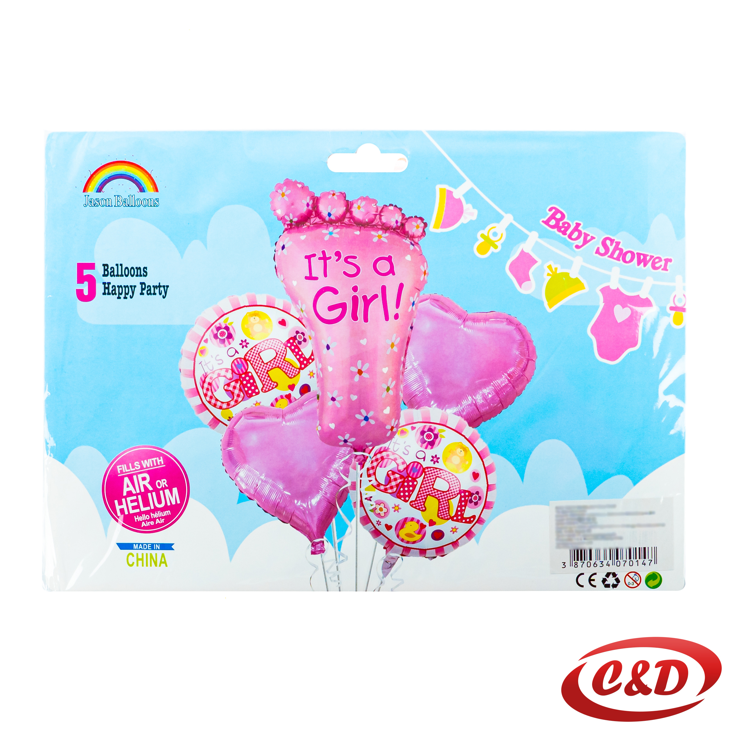 Balon set; It's a girl