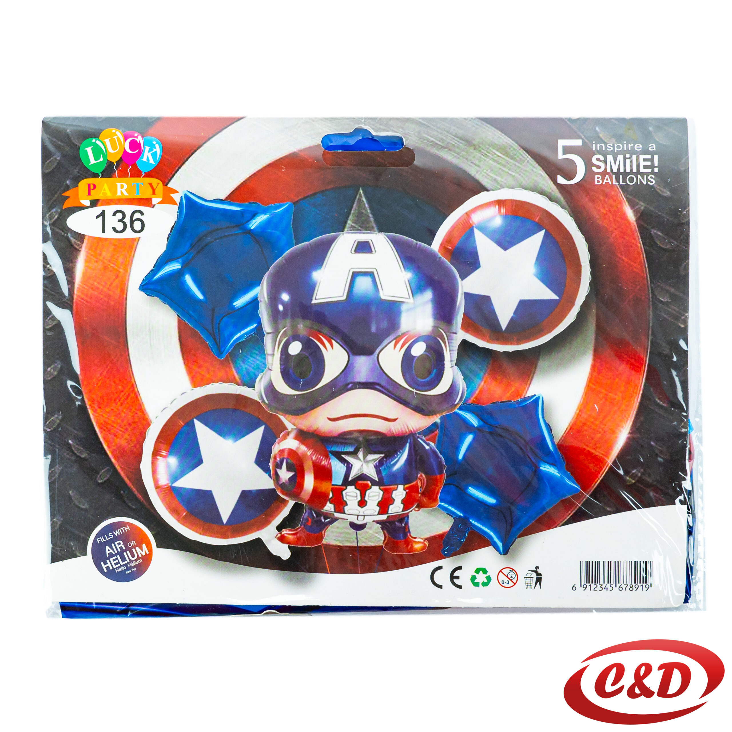 Balon set; Captain America