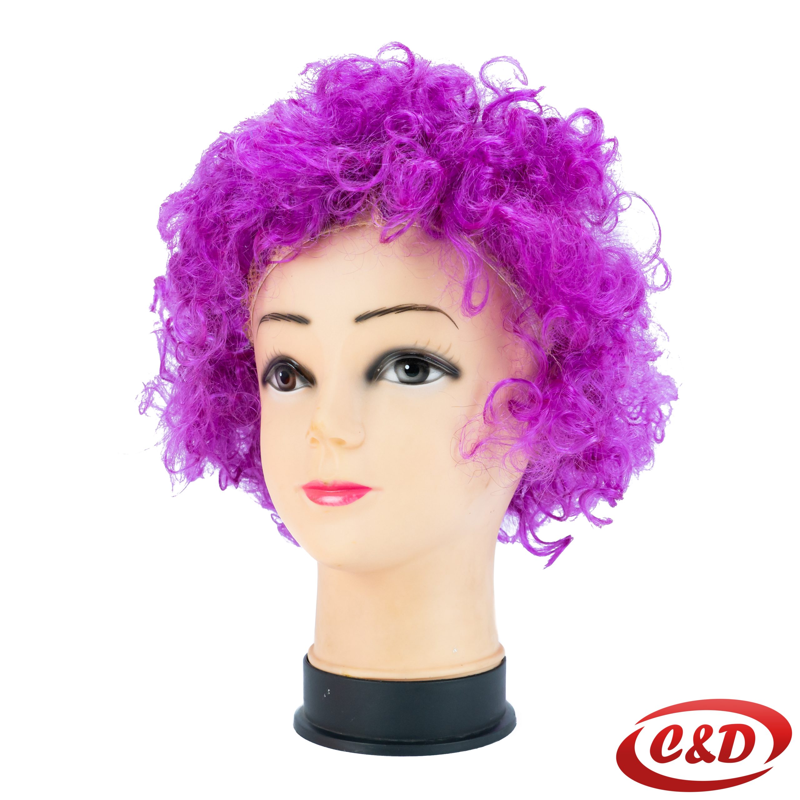 Klaun perika kratka ljubičasta za maskenbal