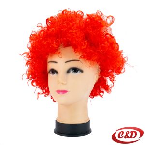 Klaun perika kratka crvena za maskenbal