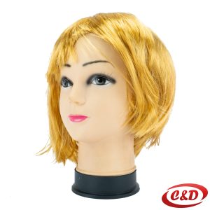 Kratka žuta perika za maskenbal