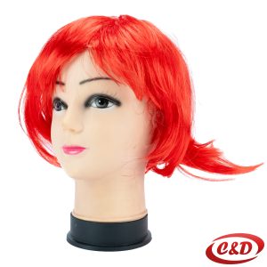 Kratka crvena perika za maskenbal