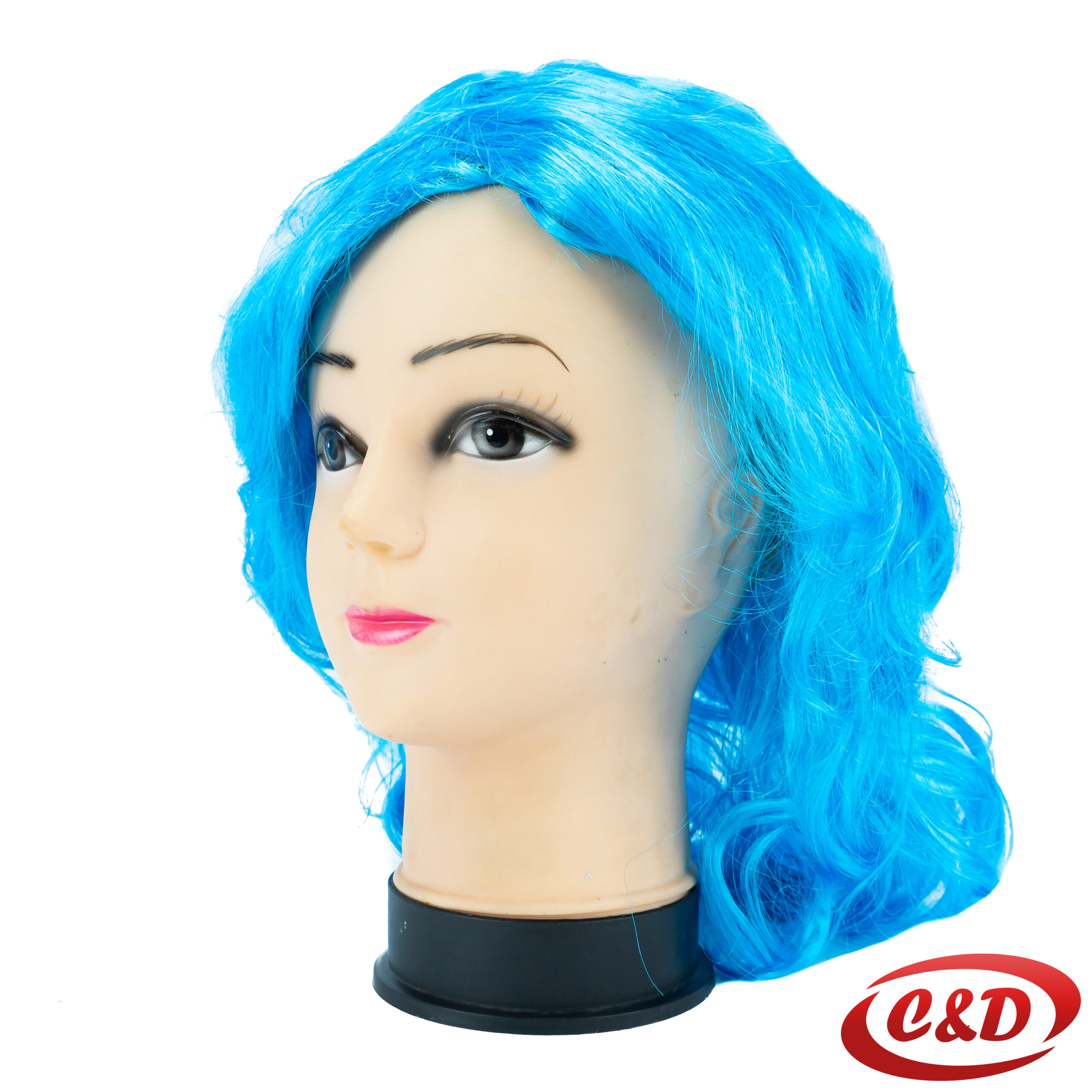 Duga plava perika za maskenbal