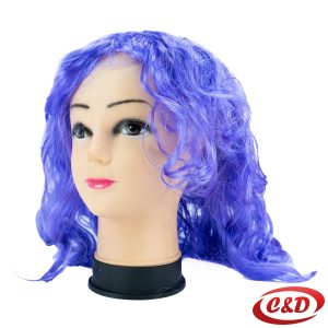 Duga ljubičasta perika za maskenbal