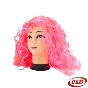 Kratka roza perika za maskenbal