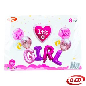 Balon set; It's a girl