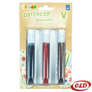 gel boja za jaja 3/1 crvena smeđa tamnoplava sa gliterima 8,6 ml
