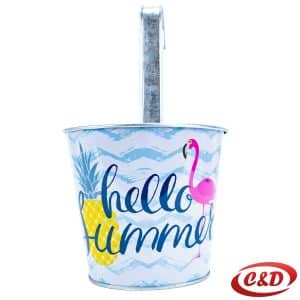 Metalna vaza za ogradu Ø13 cm s kukom