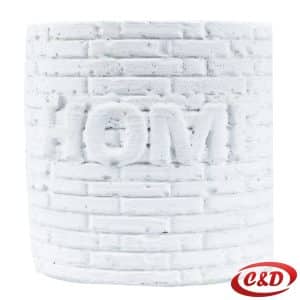 Bijela keramička vaza Ø7 cm