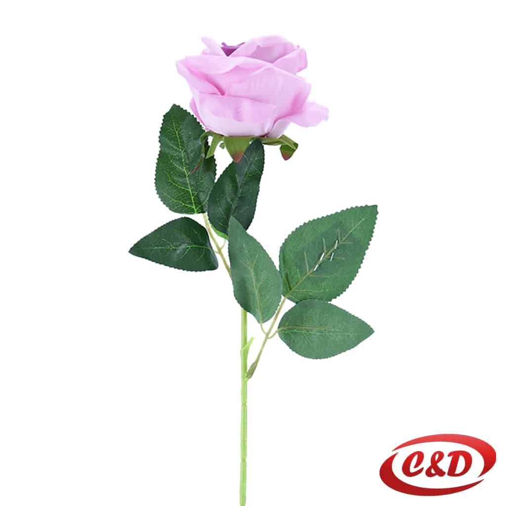 Umjetna roza ruža 55 cm