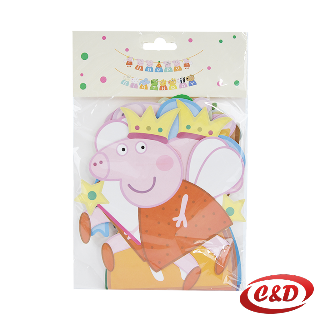 Natpis; Happy Birthday; Pepa Pig