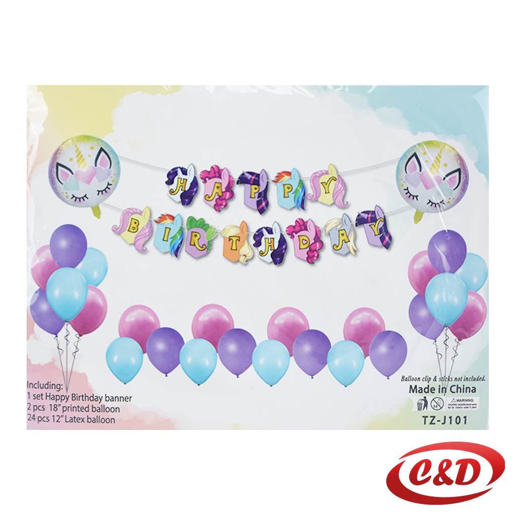 Balon set; Unicorn