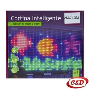 Lampice; LED; Zavjesa/Ledenice; 2×1,3 m; RGB
