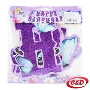 Natpis; Happy Birthday; Leptir