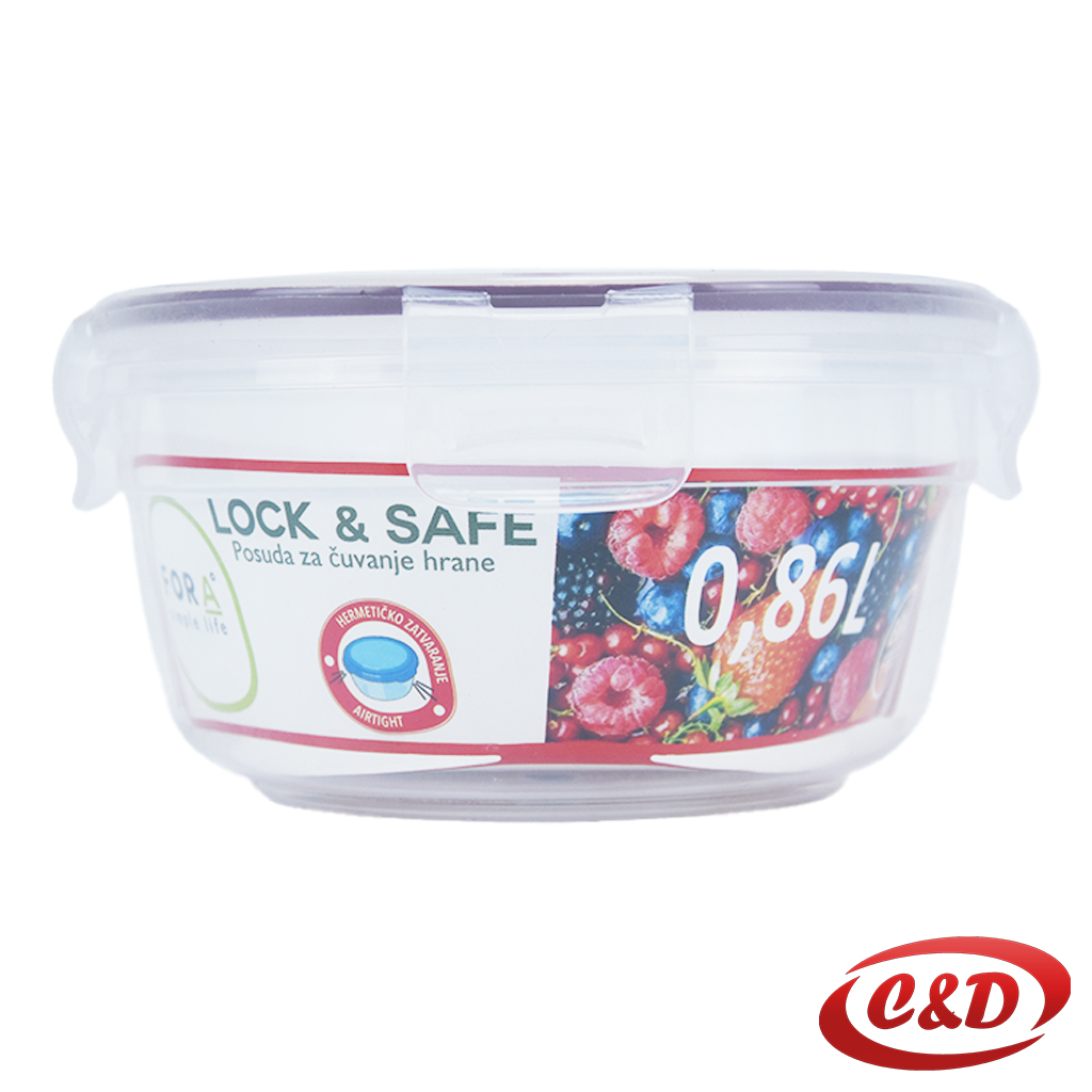 Posuda sa poklopcem; 0,86l