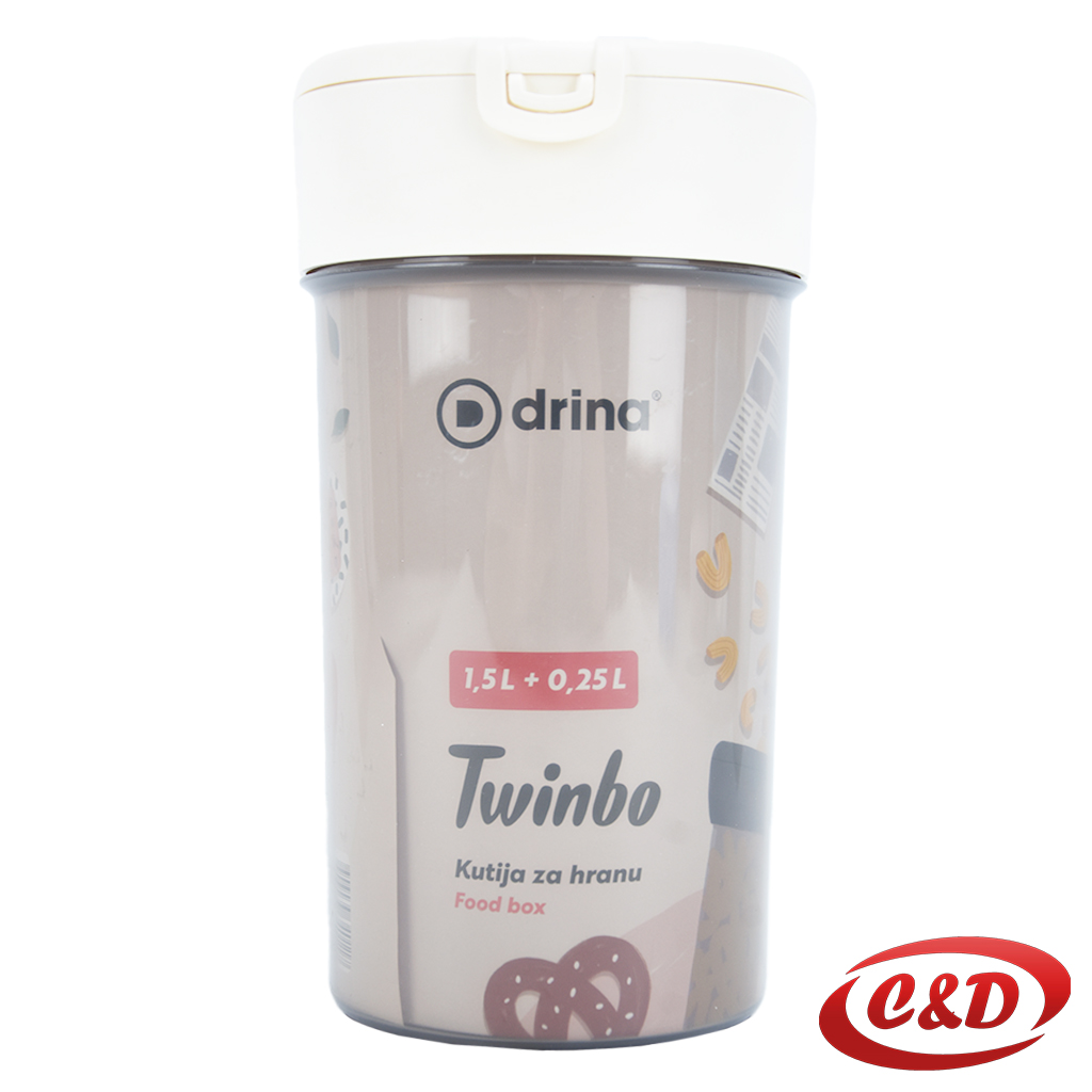 Posuda dupla sa poklopcem; 1,5l + 0,25l