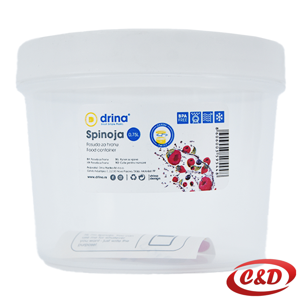 Posuda sa poklopcem; 0,75l