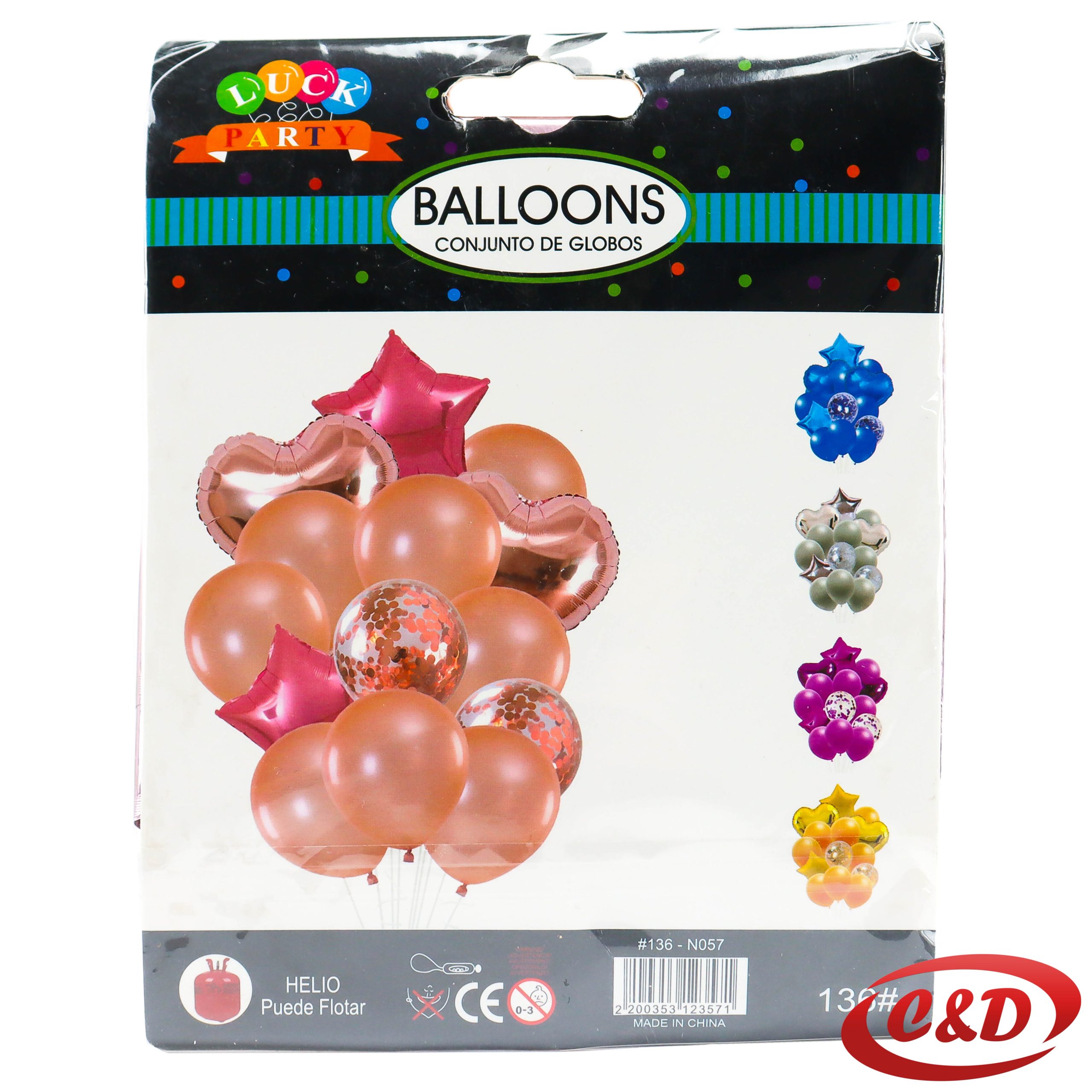 Balon set; Srce, Zvijezda - Slika 2