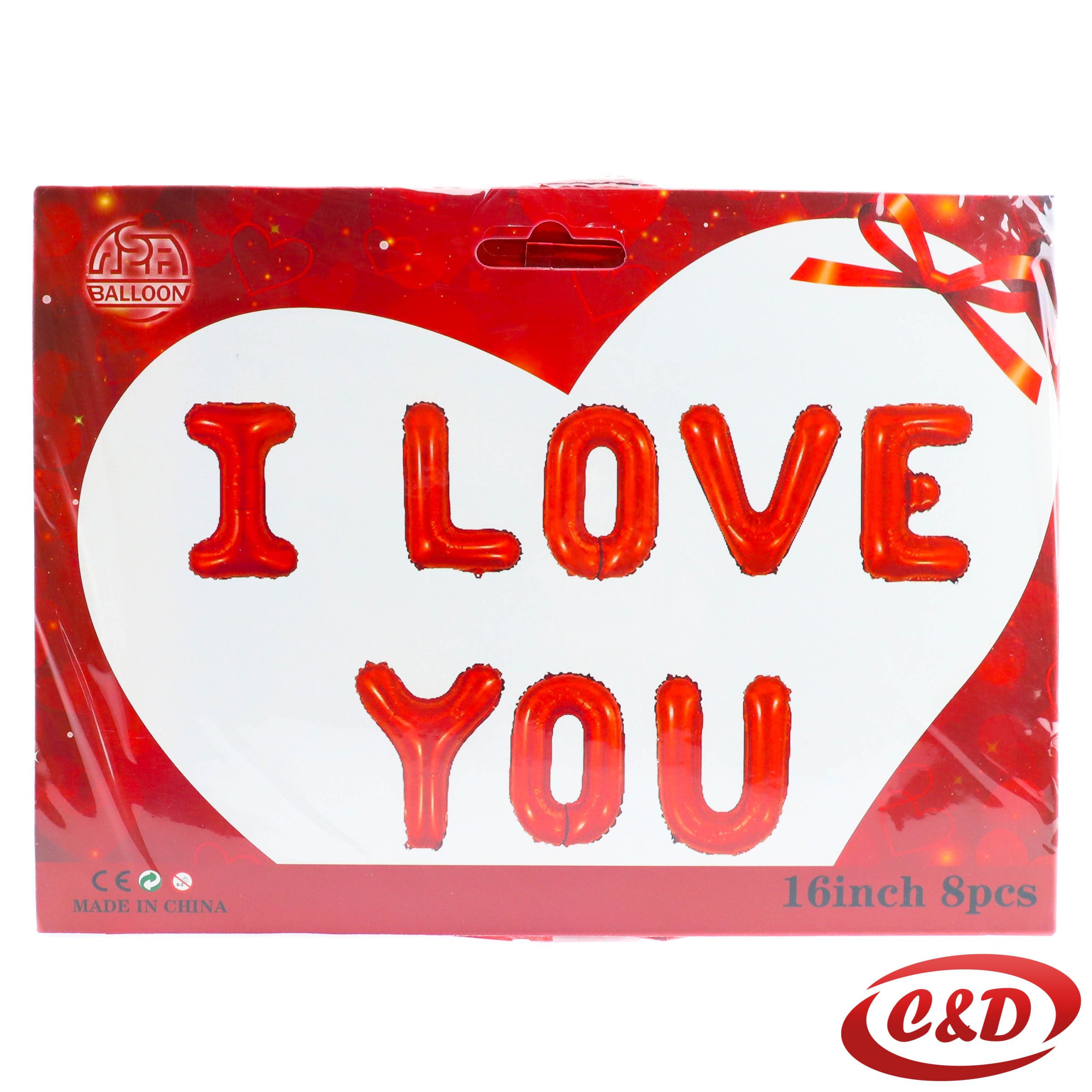 Balon set; I love you - Slika 2