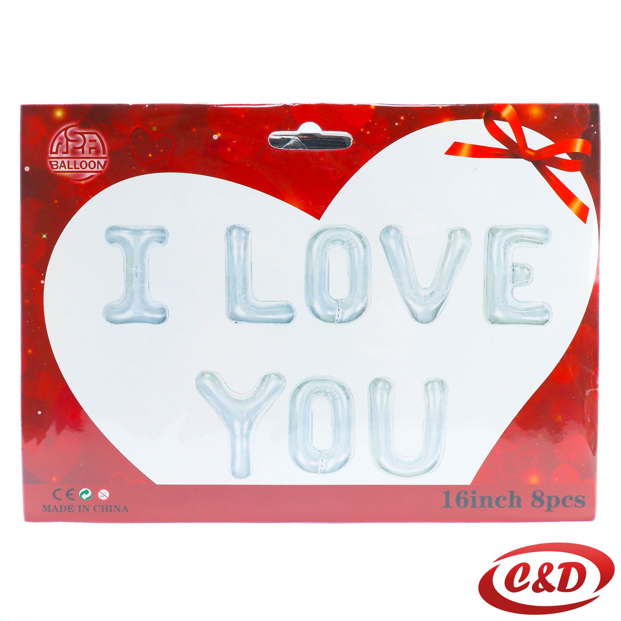 Balon set; I love you - Slika 2