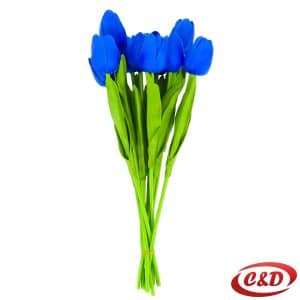 umjetni tulipan tamno plavi 35 cm dekoracija