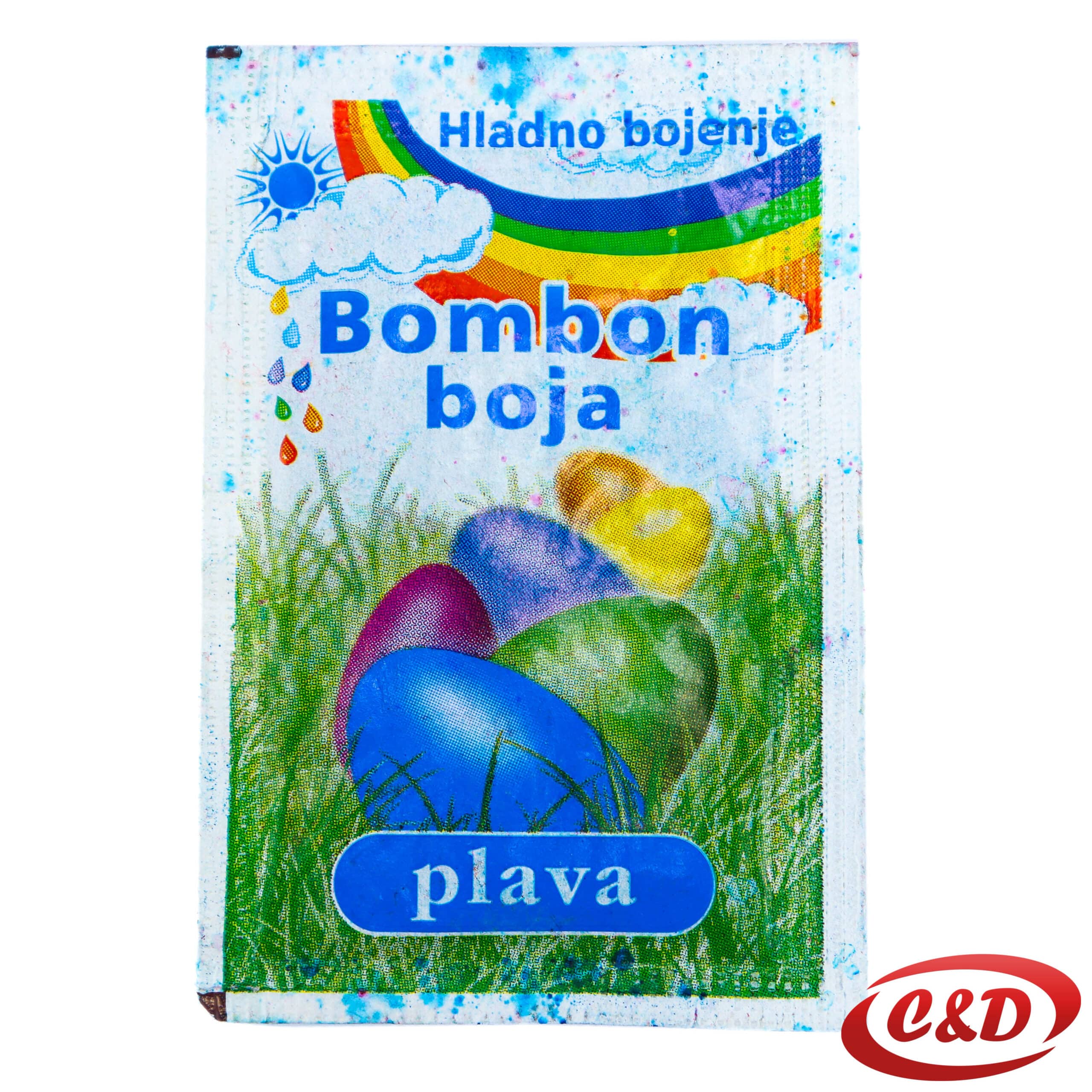 plava boja za jaja 4,6 g hladno bojanje 30 jaja