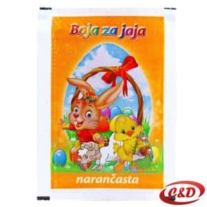 boja za jaja narančasta 3 g hladno bojanje uskrs