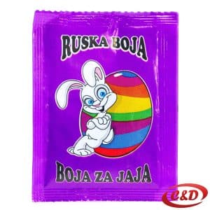 ruska boja za jaja ljubičasta 6 g hladno bojanje uskrs