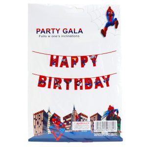 Natpis; Happy Birthday; Spiderman