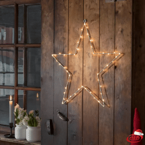 Zvijezda; LED; 40 cm; Na baterije; Toplo Bijela