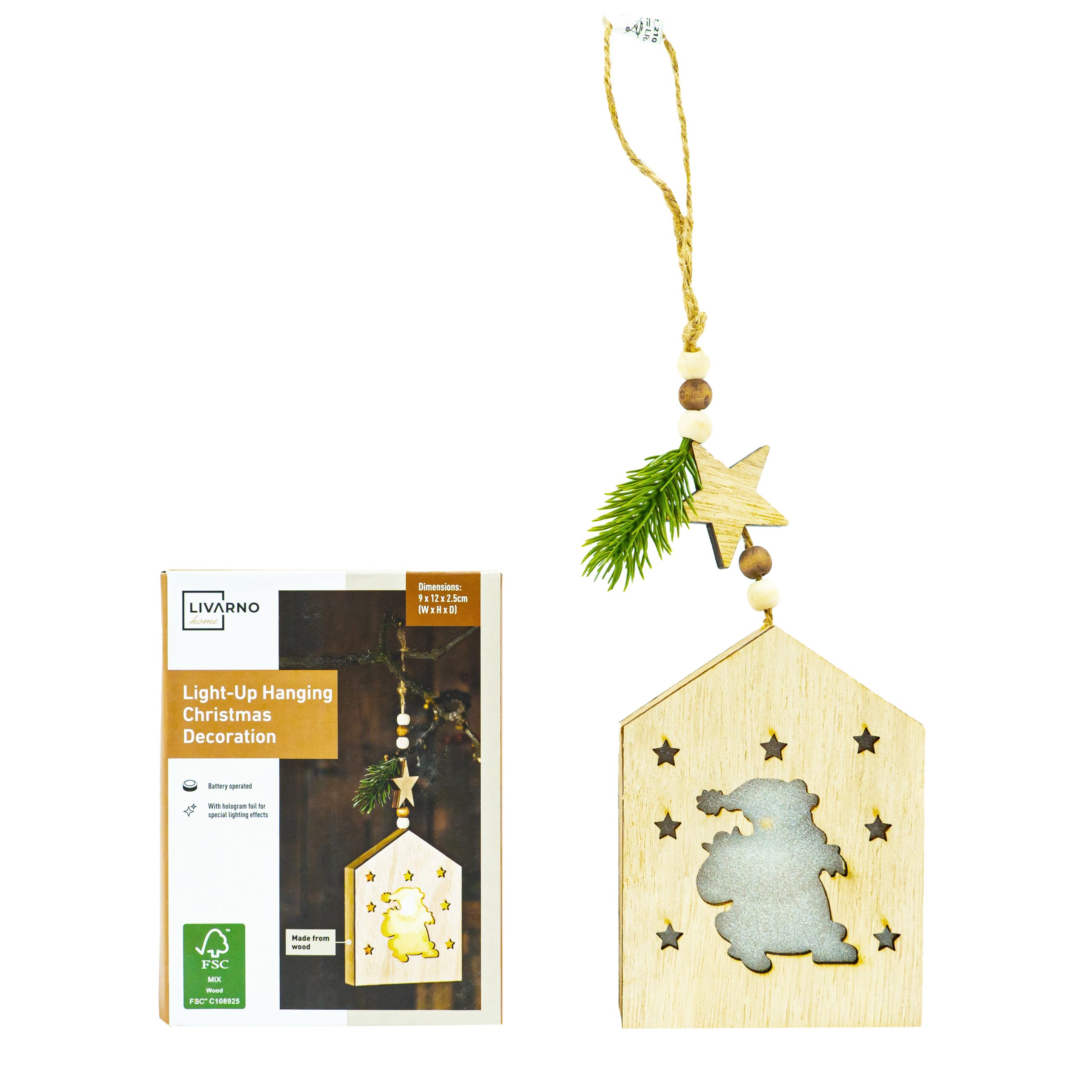 Ukrasi za jelku; Svjetleća kućica - Slika 2