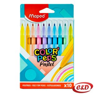 Flomasteri; Maped; Pastel; 10/1