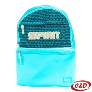 Spirit Nela 02 plavi školski ruksak sa šljokicama, pretincem za laptop i zapremninom 21 L