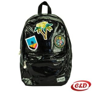 Crni Play Pop Fashion Coconut Island školski ruksak od vodootpornog poliestera zapremnine 26 L