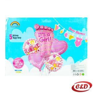 Balon set; It's a girl