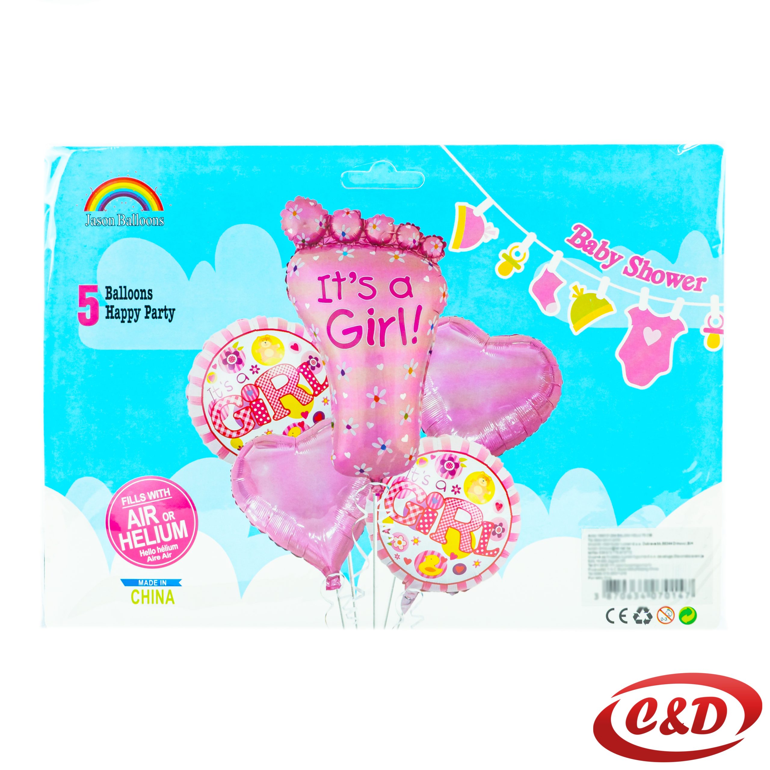 Balon set; It's a girl