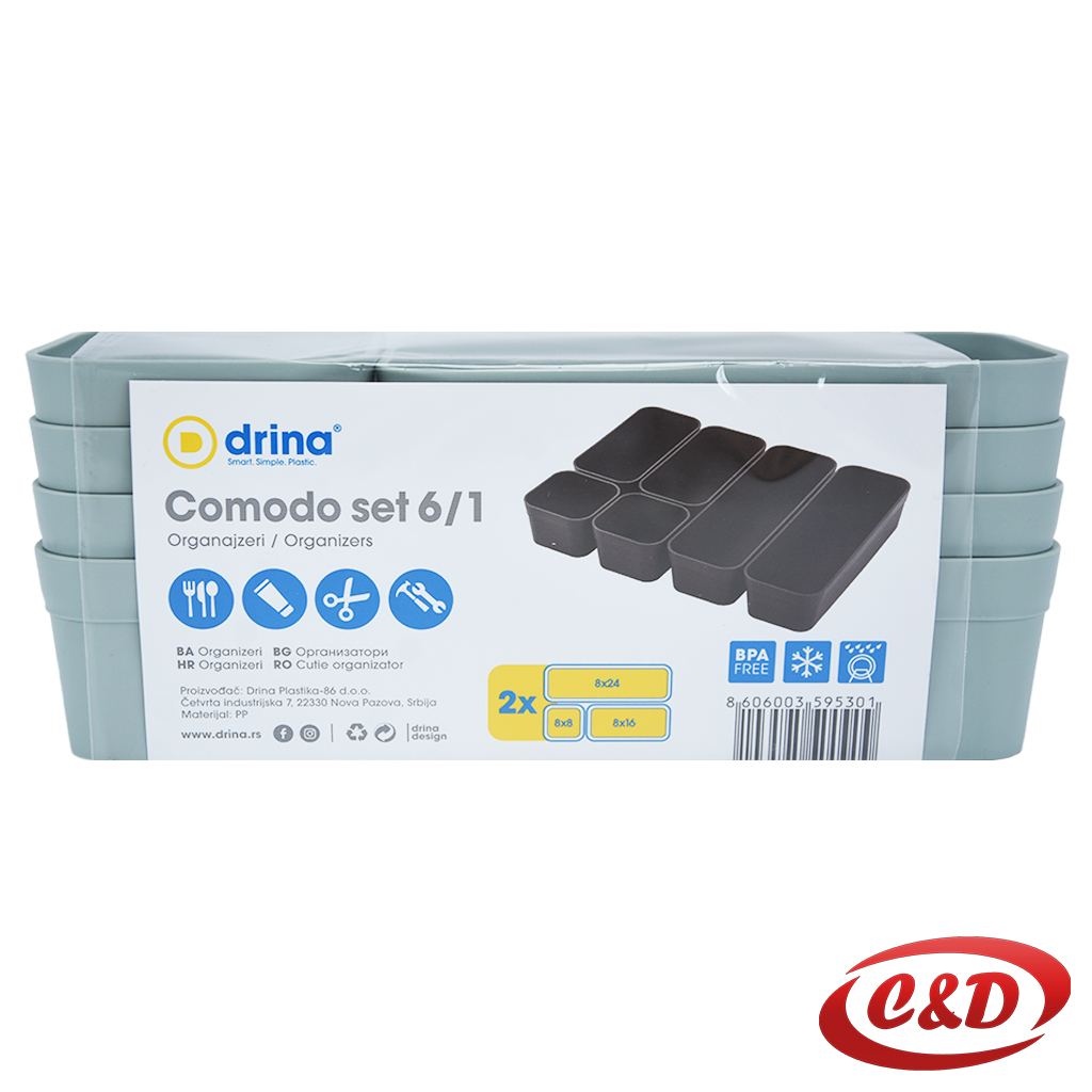 Organizator za kupatilo; 6/1