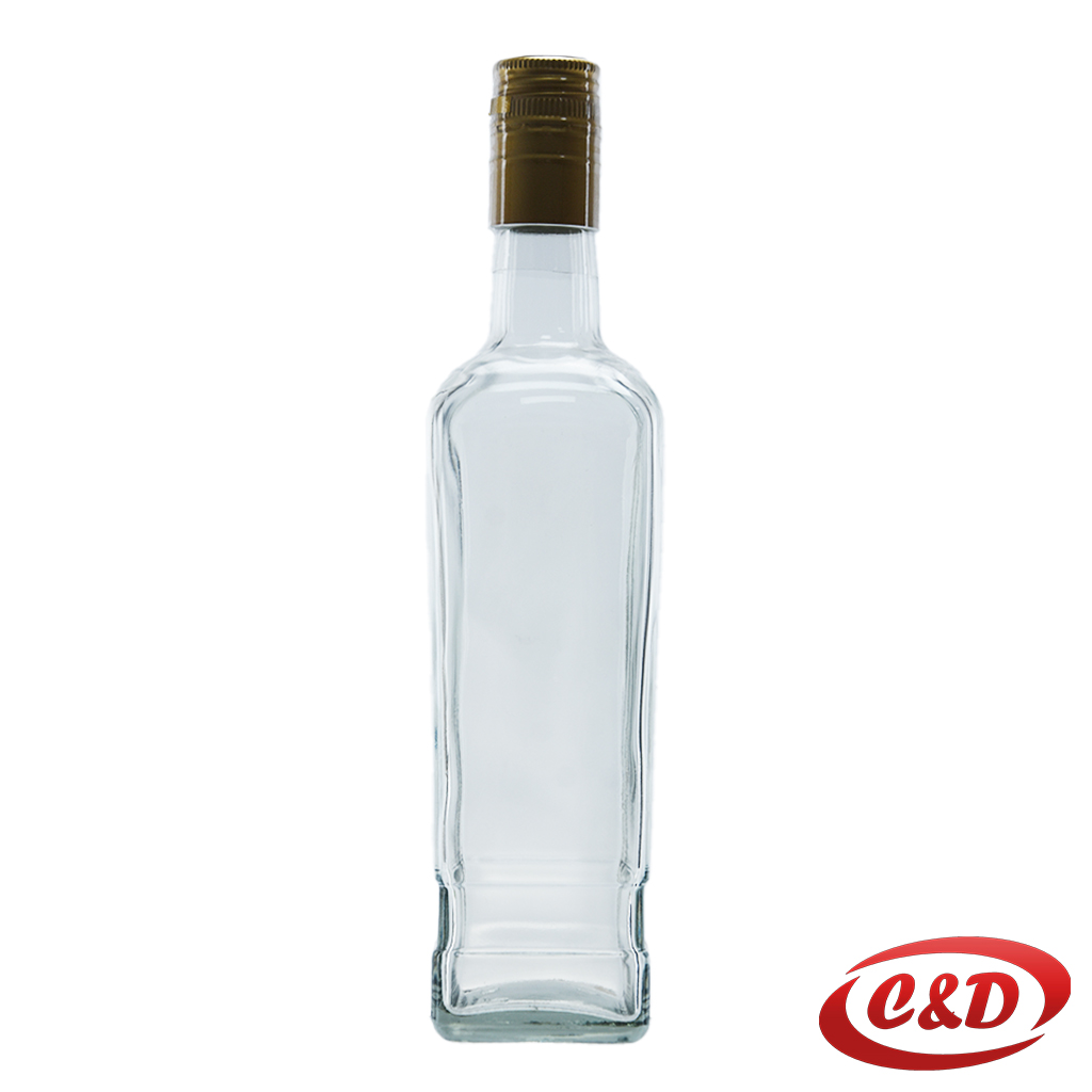 Staklena boca Whiskey; 500 ml + čep