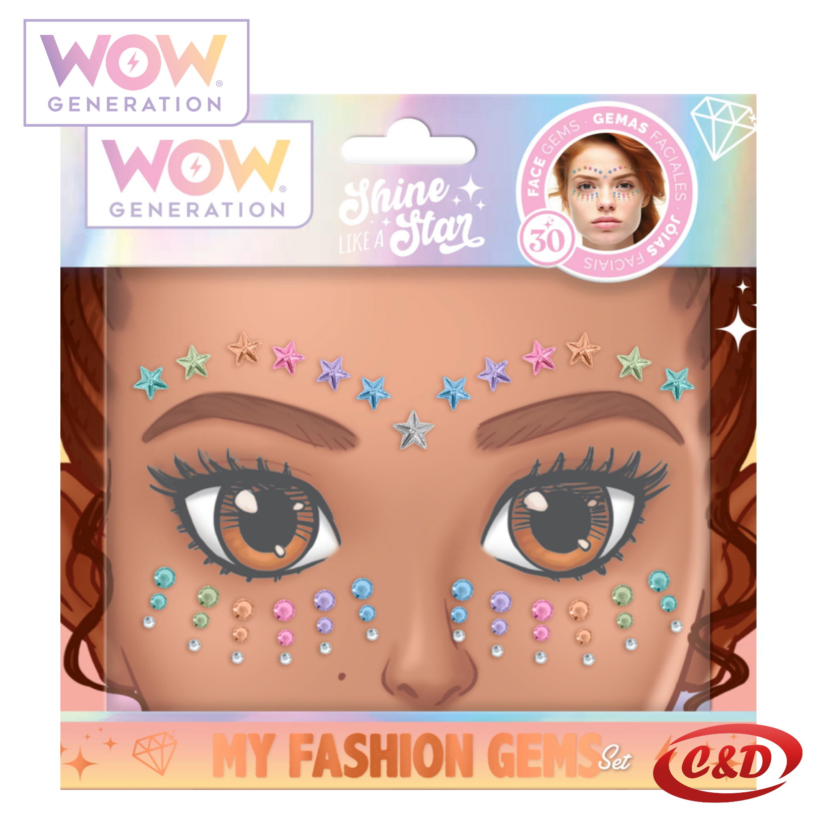Naljepnice za lice; WOW Generation