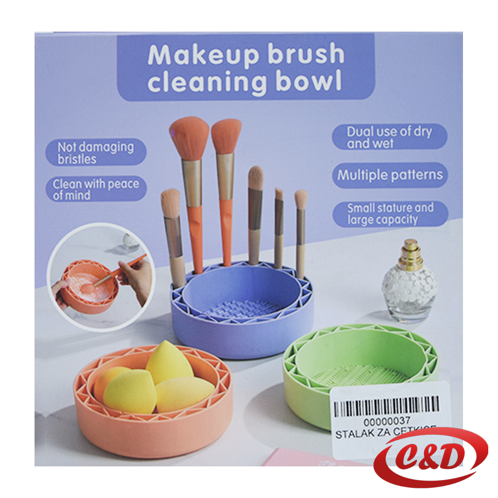 Posuda za čišćenje četkica za šminkanje