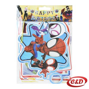 Natpis; Happy Birthday; Spiderman