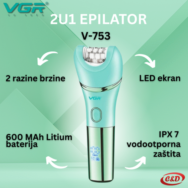 Epilator 2u1; VGR V-753 - Slika 7