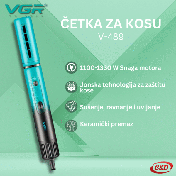 Četka/Fen za kosu; 3u1; VGR V - 489 - Slika 5