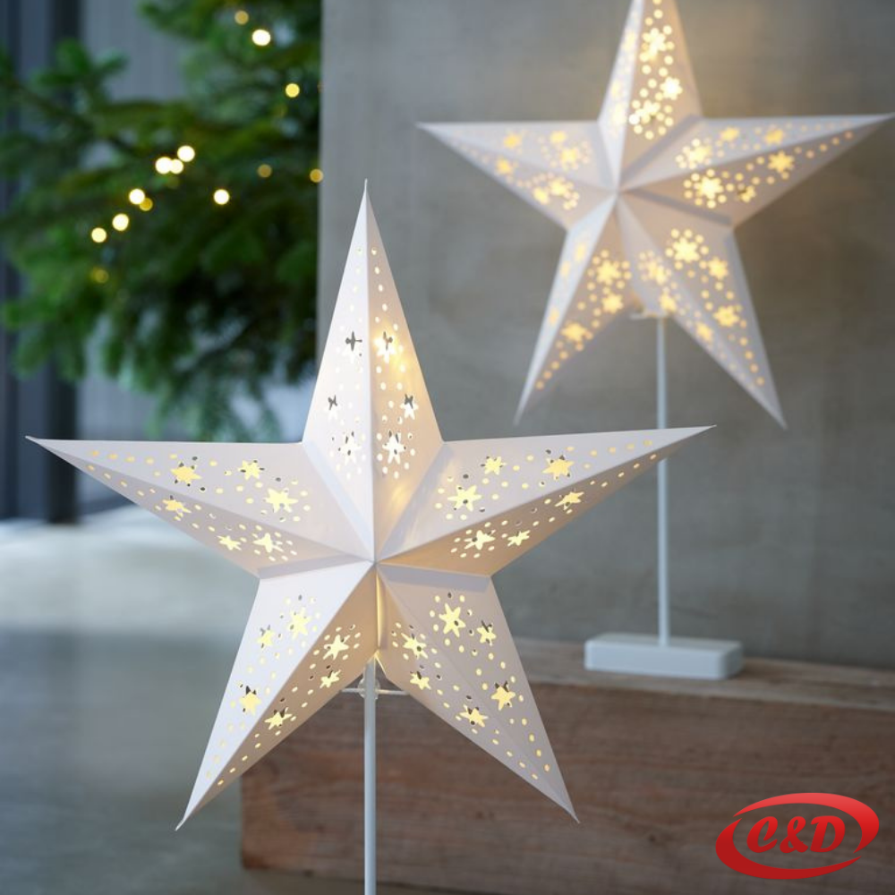 Zvijezda; LED; na stalku na baterije; Guldtop; Toplo Bijela - Slika 2