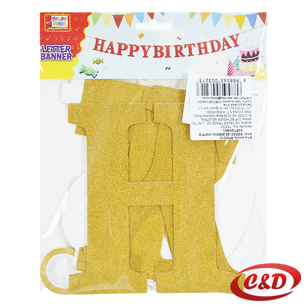 Party natpis; Happy Birthday